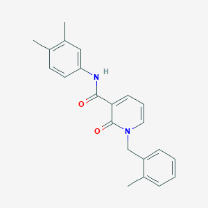 N-(3,4-dimethylphenyl)-1-(2-methylbenzyl)-2-oxo-1,2-dihydropyridine-3-carboxamide
