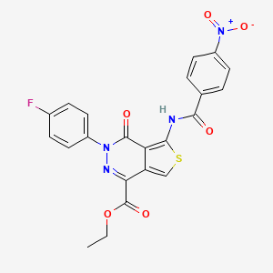 Ethyl 3-(4-fluorophenyl)-5-[(4-nitrobenzoyl)amino]-4-oxothieno[3,4-d]pyridazine-1-carboxylate
