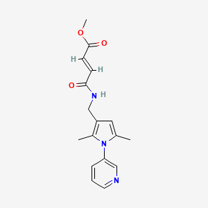 Methyl (E)-4-[(2,5-dimethyl-1-pyridin-3-ylpyrrol-3-yl)methylamino]-4-oxobut-2-enoate