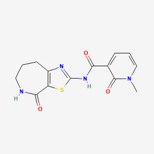 1-methyl-2-oxo-N-(4-oxo-5,6,7,8-tetrahydro-4H-thiazolo[5,4-c]azepin-2-yl)-1,2-dihydropyridine-3-carboxamide