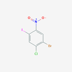 molecular formula C6H2BrClINO2 B2601924 5-Bromo-4-chloro-2-iodonitrobenzene CAS No. 1263377-21-4