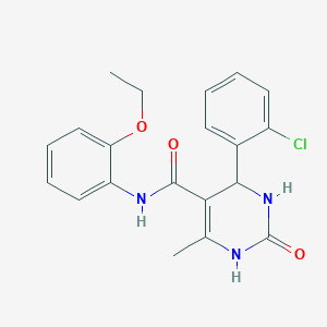 molecular formula C20H20ClN3O3 B2601943 4-(2-chlorophenyl)-N-(2-ethoxyphenyl)-6-methyl-2-oxo-1,2,3,4-tetrahydropyrimidine-5-carboxamide CAS No. 361182-40-3