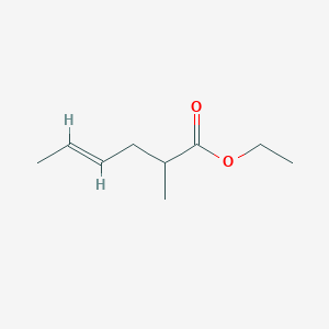 molecular formula C9H16O2 B2601944 (E)-Ethyl 2-methylhex-4-enoate CAS No. 118942-48-6