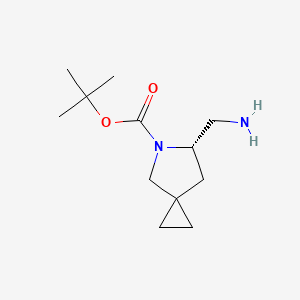molecular formula C12H22N2O2 B2601960 (S)-Tert-butyl 6-(aminomethyl)-5-azaspiro[2.4]heptane-5-carboxylate CAS No. 1262397-26-1