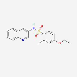 molecular formula C19H20N2O3S B2601961 4-ethoxy-2,3-dimethyl-N-(quinolin-3-yl)benzene-1-sulfonamide CAS No. 1374683-64-3