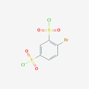 molecular formula C6H3BrCl2O4S2 B2601973 4-Bromo-benzene-1,3-disulfonyl chloride CAS No. 117122-41-5
