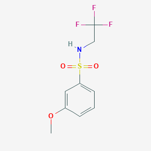 molecular formula C9H10F3NO3S B2601982 3-甲氧基-N-(2,2,2-三氟乙基)苯磺酰胺 CAS No. 2329323-01-3