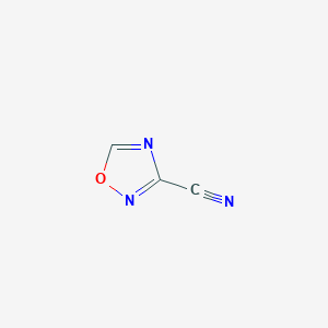 molecular formula C3HN3O B2601985 1,2,4-Oxadiazole-3-carbonitrile CAS No. 39512-75-9
