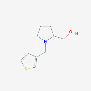 molecular formula C10H15NOS B2601988 (1-(Thiophen-3-ylmethyl)pyrrolidin-2-yl)methanol CAS No. 1249475-22-6