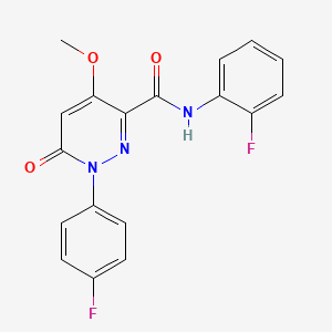 N-(2-fluorophenyl)-1-(4-fluorophenyl)-4-methoxy-6-oxo-1,6-dihydropyridazine-3-carboxamide