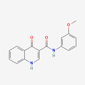 molecular formula C17H14N2O3 B2601994 4-hydroxy-N-(3-methoxyphenyl)quinoline-3-carboxamide CAS No. 86540-27-4