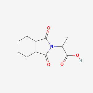 molecular formula C11H13NO4 B2601999 2-(1,3-Dioxo-1,3,3a,4,7,7a-hexahydro-isoindol-2-yl)-propionic acid CAS No. 1008606-51-6