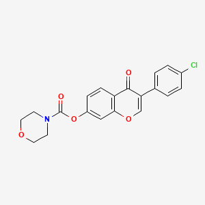 3-(4-chlorophenyl)-4-oxo-4H-chromen-7-yl morpholine-4-carboxylate