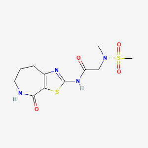 2-(N-methylmethylsulfonamido)-N-(4-oxo-5,6,7,8-tetrahydro-4H-thiazolo[5,4-c]azepin-2-yl)acetamide
