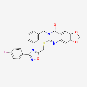 3-(2-chloro-4-fluorobenzyl)-1-methyl-7-pyridin-3-ylpyrimido[4,5-d]pyrimidine-2,4(1H,3H)-dione