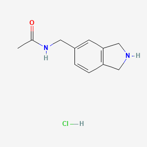N-(2,3-Dihydro-1H-isoindol-5-ylmethyl)acetamide hydrochloride