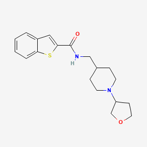 N-((1-(tetrahydrofuran-3-yl)piperidin-4-yl)methyl)benzo[b]thiophene-2-carboxamide