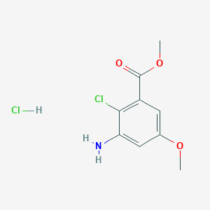 Methyl 3-amino-2-chloro-5-methoxybenzoate hydrochloride