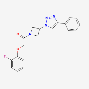 2-(2-fluorophenoxy)-1-(3-(4-phenyl-1H-1,2,3-triazol-1-yl)azetidin-1-yl)ethanone