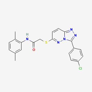 2-((3-(4-chlorophenyl)-[1,2,4]triazolo[4,3-b]pyridazin-6-yl)thio)-N-(2,5-dimethylphenyl)acetamide