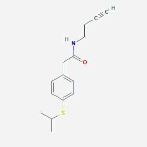 molecular formula C15H19NOS B2602080 N-(丁-3-炔-1-基)-2-(4-(异丙硫基)苯基)乙酰胺 CAS No. 1351650-50-4