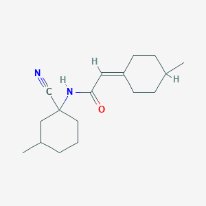 molecular formula C17H26N2O B2602082 N-(1-cyano-3-methylcyclohexyl)-2-(4-methylcyclohexylidene)acetamide CAS No. 1808809-50-8