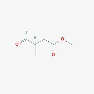 molecular formula C6H10O3 B2602097 Methyl 3-methyl-4-oxo-butanoate CAS No. 65038-34-8