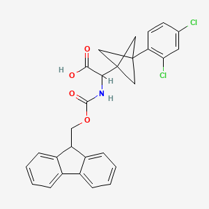2-[3-(2,4-Dichlorophenyl)-1-bicyclo[1.1.1]pentanyl]-2-(9H-fluoren-9-ylmethoxycarbonylamino)acetic acid