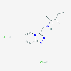 molecular formula C13H22Cl2N4 B2602100 (3-Methylpentan-2-yl)({[1,2,4]triazolo[4,3-a]pyridin-3-ylmethyl})amine dihydrochloride CAS No. 1240528-79-3