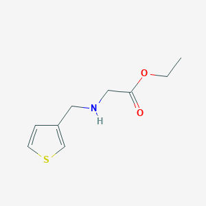 molecular formula C9H13NO2S B2602110 Ethyl 2-[(thiophen-3-ylmethyl)amino]acetate CAS No. 79714-11-7