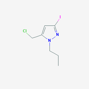 molecular formula C7H10ClIN2 B2602114 5-(Chloromethyl)-3-iodo-1-propylpyrazole CAS No. 2226182-82-5