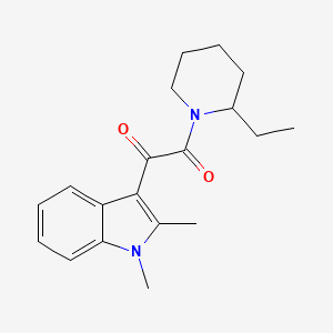 molecular formula C19H24N2O2 B2602164 1-(1,2-dimethyl-1H-indol-3-yl)-2-(2-ethylpiperidin-1-yl)ethane-1,2-dione CAS No. 862814-00-4