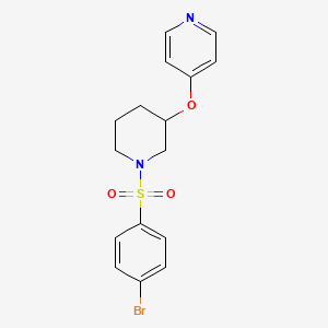 4-((1-((4-Bromophenyl)sulfonyl)piperidin-3-yl)oxy)pyridine