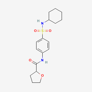 molecular formula C17H24N2O4S B2602174 N-(4-(N-cyclohexylsulfamoyl)phenyl)tetrahydrofuran-2-carboxamide CAS No. 880319-17-5