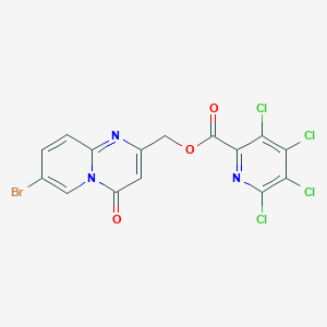 (7-Bromo-4-oxopyrido[1,2-a]pyrimidin-2-yl)methyl 3,4,5,6-tetrachloropyridine-2-carboxylate