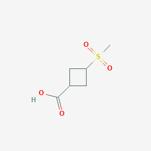molecular formula C6H10O4S B2602206 (1r,3r)-3-Methanesulfonylcyclobutane-1-carboxylic acid CAS No. 1783773-35-2