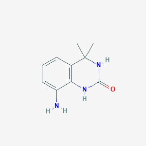 molecular formula C10H13N3O B2602215 8-氨基-4,4-二甲基-3,4-二氢喹唑啉-2(1H)-酮 CAS No. 2166956-00-7