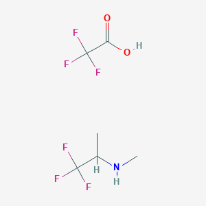2,2,2-Trifluoroacetic acid;1,1,1-trifluoro-N-methylpropan-2-amine