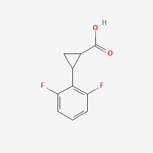 B2602311 2-(2,6-Difluorophenyl)cyclopropane-1-carboxylic acid CAS No. 1157561-48-2