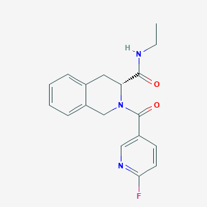 B2602314 (3R)-N-ethyl-2-(6-fluoropyridine-3-carbonyl)-1,2,3,4-tetrahydroisoquinoline-3-carboxamide CAS No. 2094018-32-1