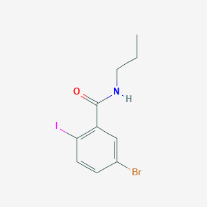 molecular formula C10H11BrINO B2602323 5-bromo-2-iodo-N-propylbenzamide CAS No. 923188-83-4