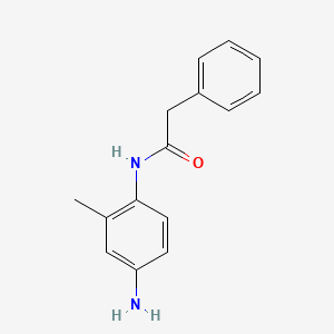 molecular formula C15H16N2O B2602325 N-(4-amino-2-methylphenyl)-2-phenylacetamide CAS No. 354120-19-7