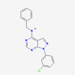 B2602361 N-benzyl-1-(3-chlorophenyl)-1H-pyrazolo[3,4-d]pyrimidin-4-amine CAS No. 890948-83-1