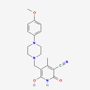 2,6-Dihydroxy-5-{[4-(4-methoxyphenyl)piperazino]-methyl}-4-methylnicotinonitrile