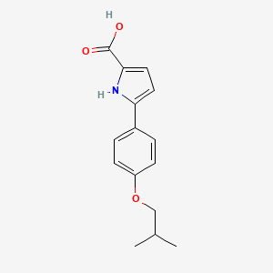 5-(4-Isobutoxyphenyl)-1H-pyrrole-2-carboxylic acid