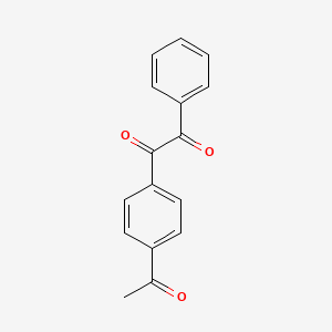 molecular formula C16H12O3 B2602384 1-(4-Acetylphenyl)-2-phenylethane-1,2-dione CAS No. 330442-12-1