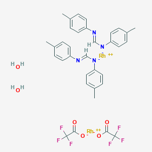 molecular formula C34H34F6N4O6Rh2 B026024 Rhodium(II) formamidinate CAS No. 105164-41-8