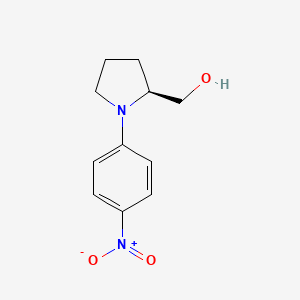 molecular formula C11H14N2O3 B2602412 [(2S)-1-(4-nitrophenyl)pyrrolidin-2-yl]methanol CAS No. 88422-19-9