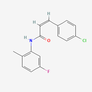 molecular formula C16H13ClFNO B2602476 3-(4-chlorophenyl)-N-(5-fluoro-2-methylphenyl)acrylamide CAS No. 331461-55-3
