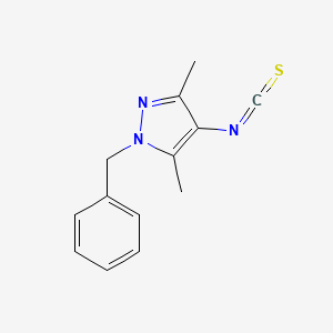 molecular formula C13H13N3S B2602491 1-benzyl-4-isothiocyanato-3,5-dimethyl-1H-pyrazole CAS No. 1004193-59-2